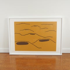 Nicholas Monro, "Craters" Signed Screen Print