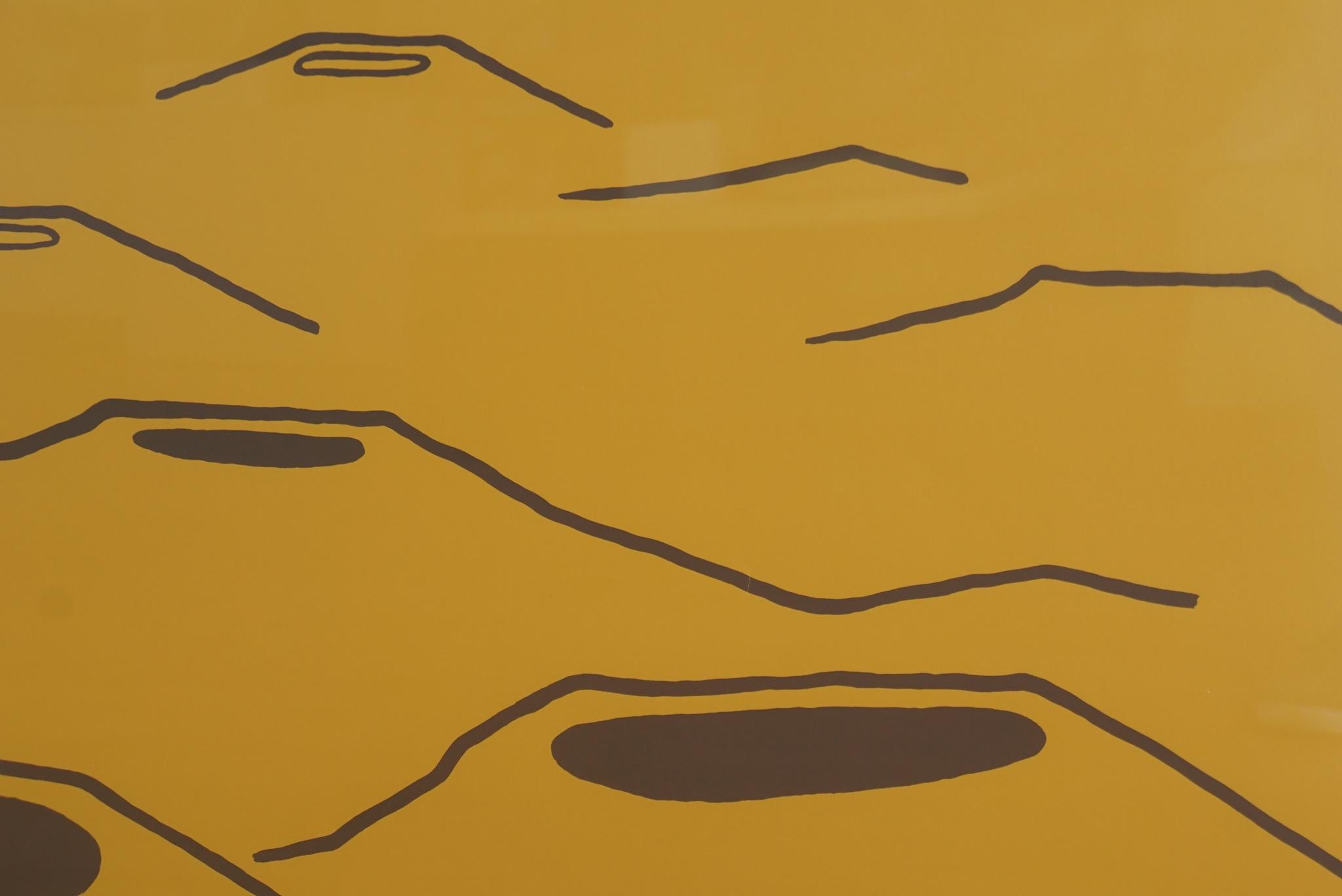 Nicholas Monro, „Craters“, signierter Siebdruck (Englisch) im Angebot