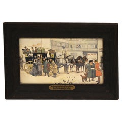 Antique Nicholas Nickleby's Departure for Dotheboys Hall Print, 1902 series