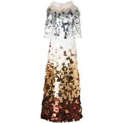 Nicholas Oakwell, haute couture gold & silver gown, Spring/Summer 2012