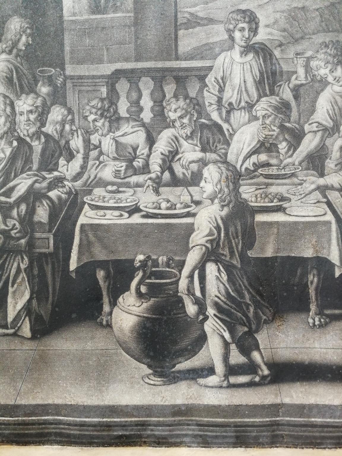 After Nicholas Poussin Seven Sacraments Prints 18th century mezzotint paper  9