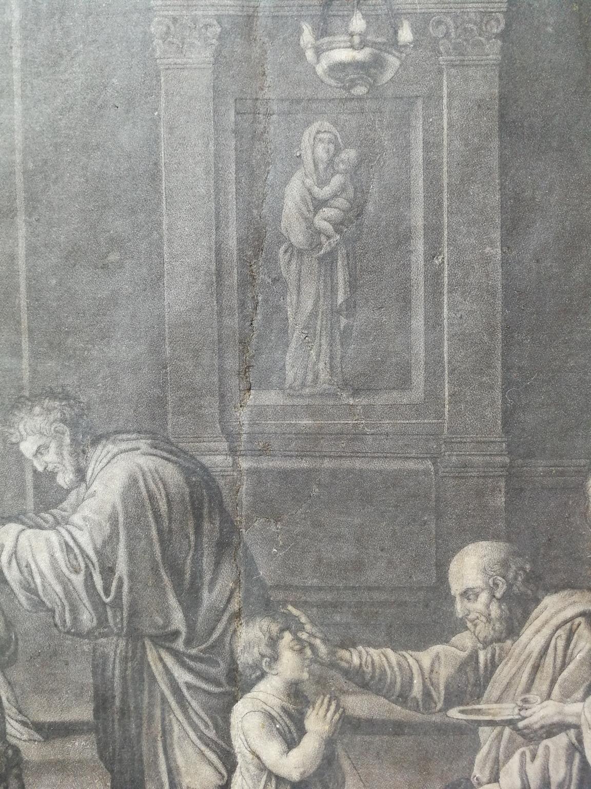 After Nicholas Poussin Seven Sacraments Prints 18th century mezzotint paper  10