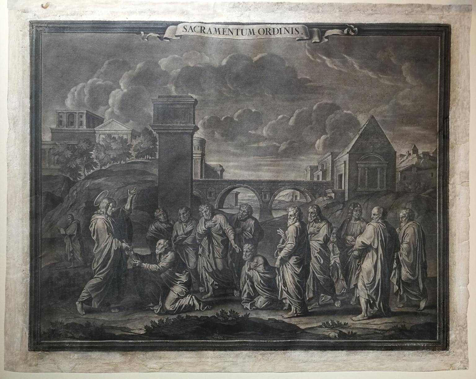 After Nicholas Poussin Seven Sacraments Prints 18th century mezzotint paper  3