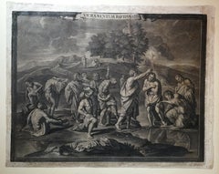 After Nicholas Poussin Seven Sacraments Prints 18th century mezzotint paper 
