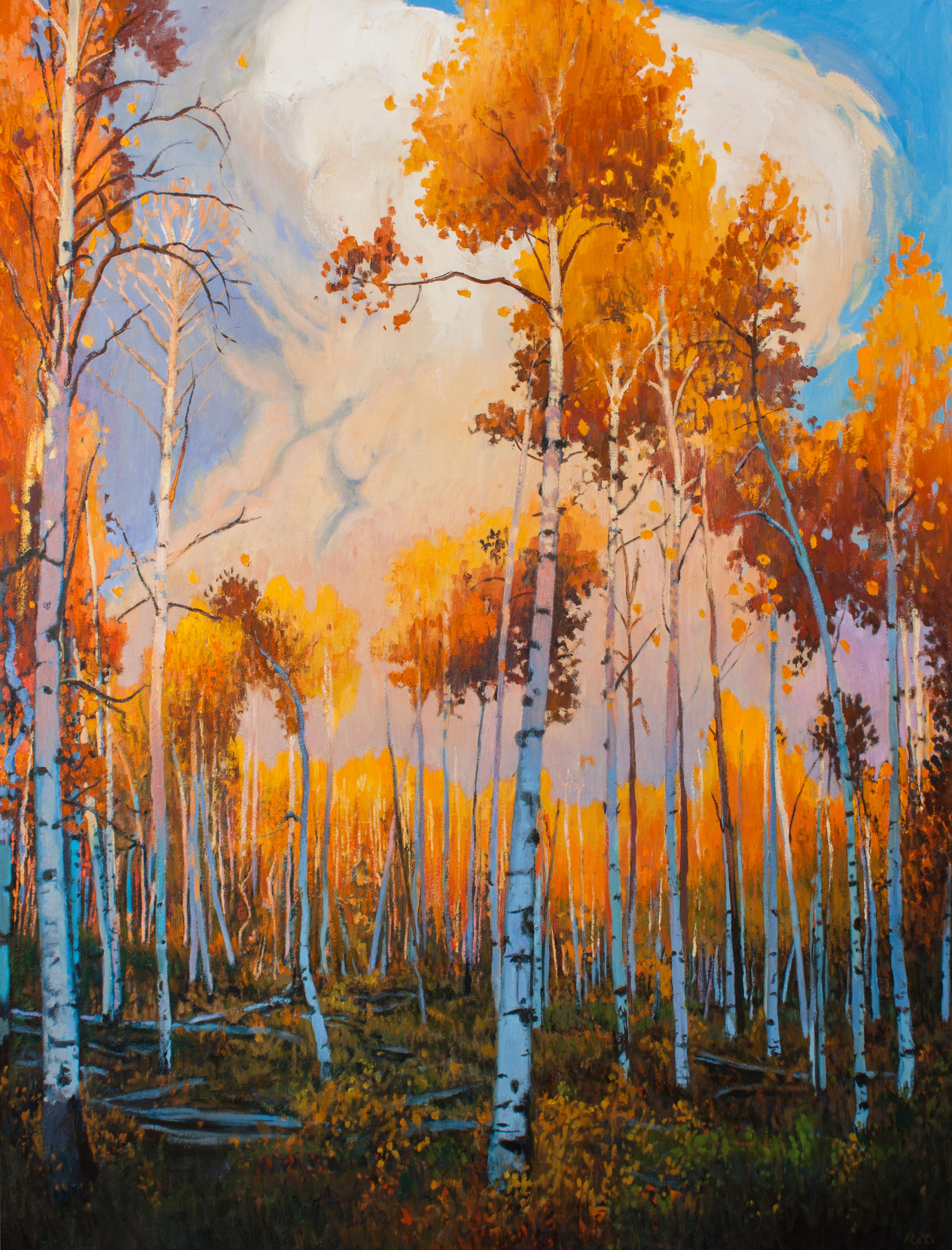 A Thunderous Finale - Painting by Nicholas Reti