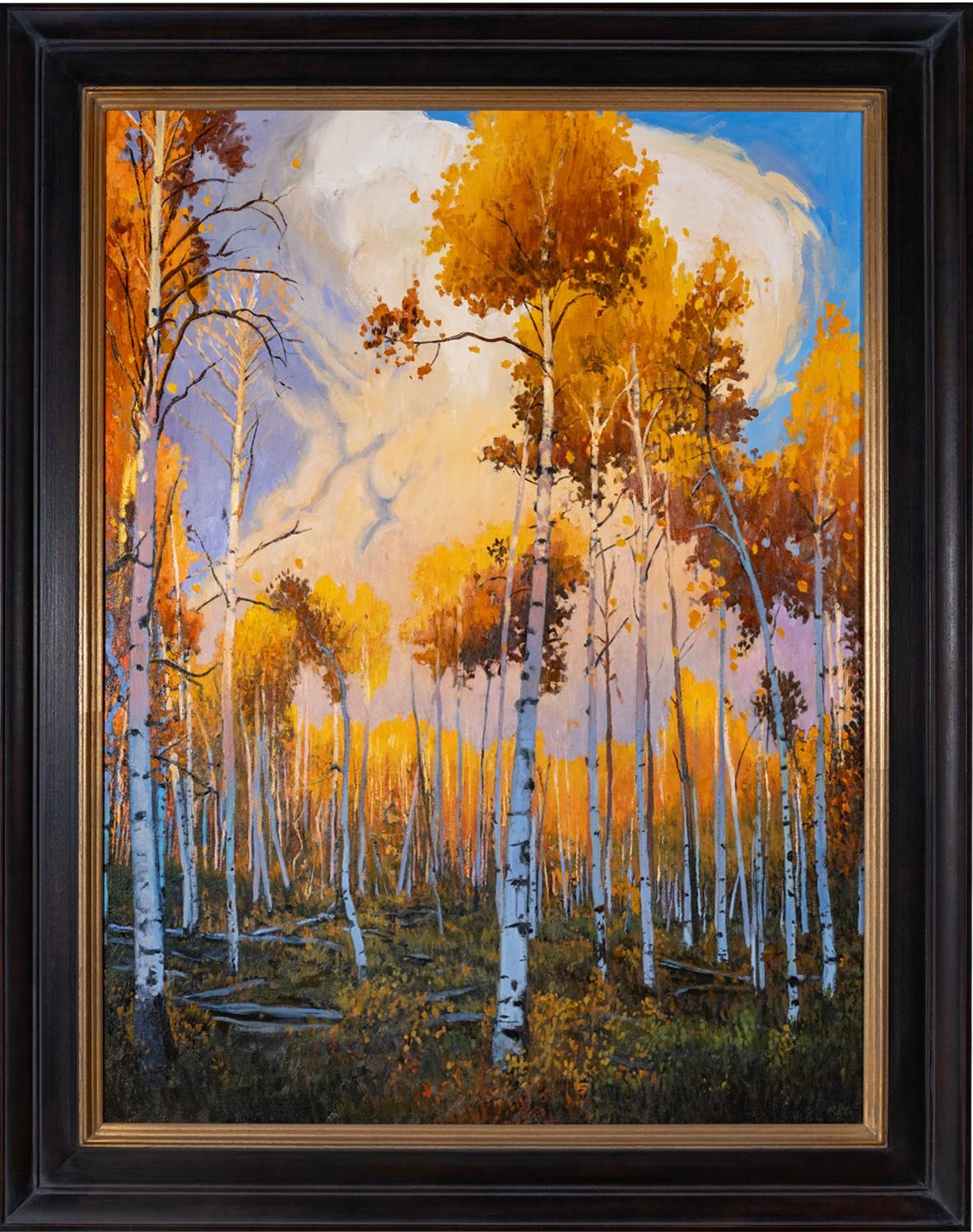 Nicholas Reti Landscape Painting - A Thunderous Finale