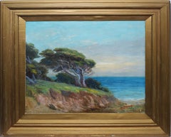 Antique Impressionist 19th Century Coastal Landscape Painting, Nicholas R Brewer