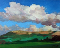 Peinture, acrylique sur toile, nuage de Cléeve
