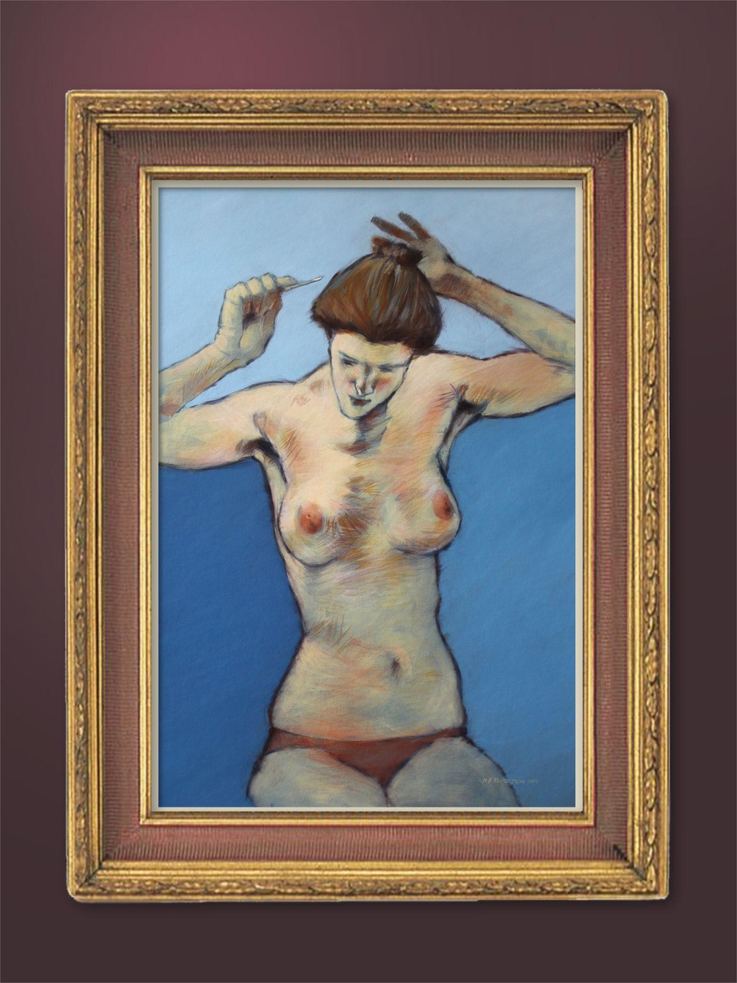 Dextrous Nude, Painting, Acrylic on Other For Sale 2