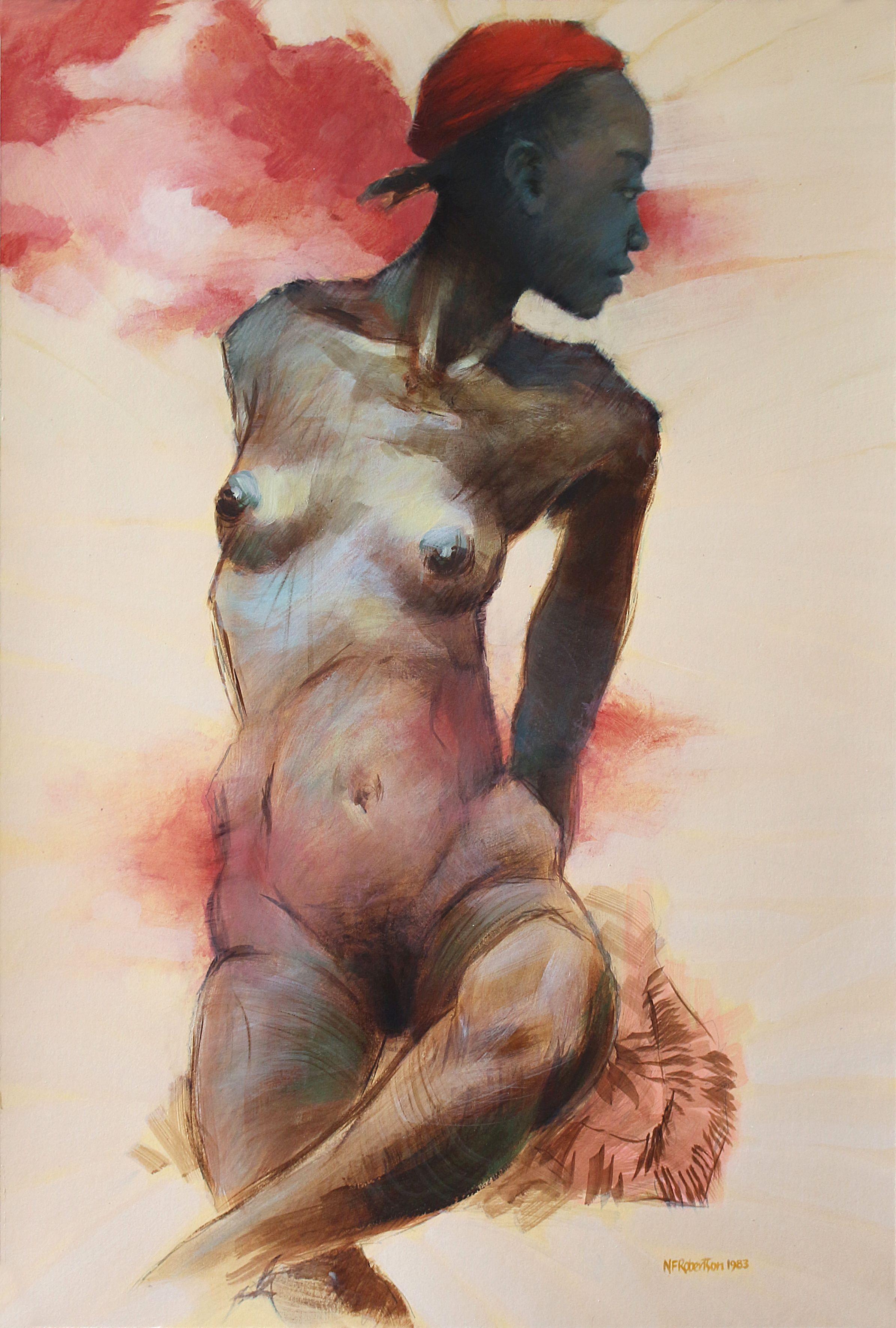 Nudo resistivo, Pittura, Acrilico su altro - Painting di Nicholas Robertson