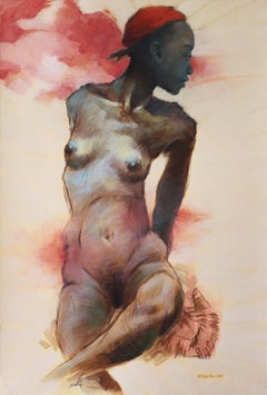 Restive Nude, Painting, Acrylic on Other
