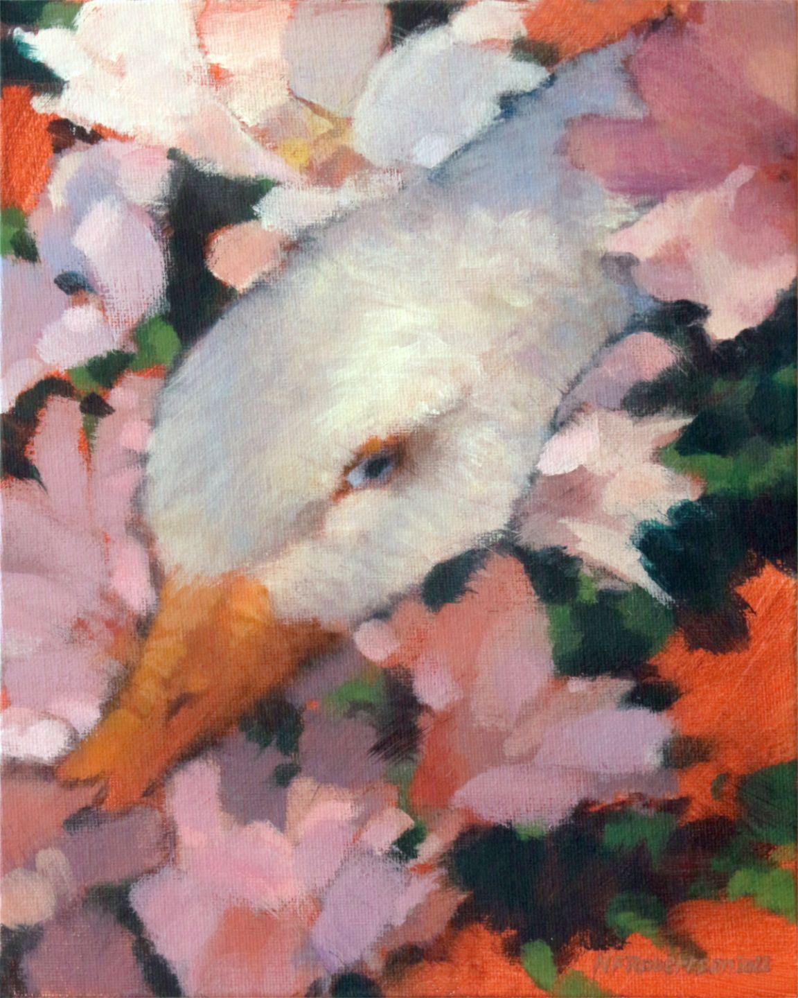 Peinture de Whitby Goose, acrylique sur toile - Painting de Nicholas Robertson
