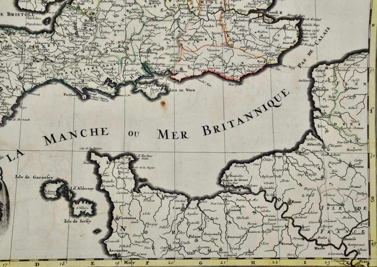 map of britain and france