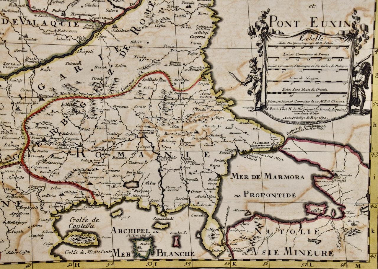 Ungarn und Osteuropa: Eine große handkolorierte Karte aus dem 17. Jahrhundert von Sanson & Jaillot im Angebot 8