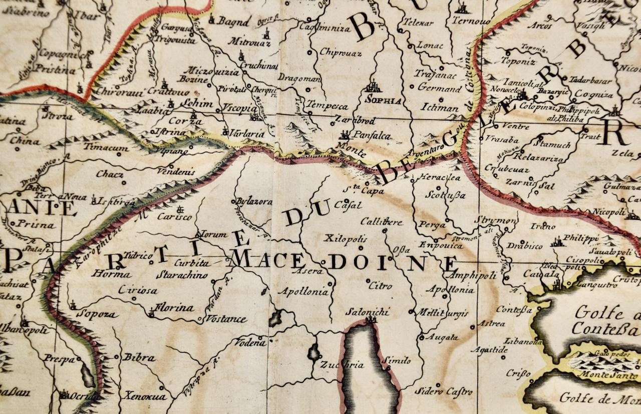 Ungarn und Osteuropa: Eine große handkolorierte Karte aus dem 17. Jahrhundert von Sanson & Jaillot im Angebot 9