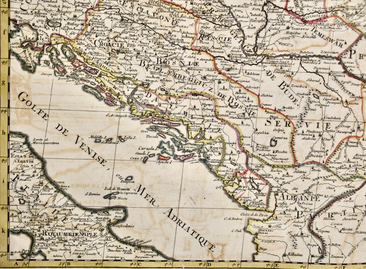 Ungarn und Osteuropa: Eine große handkolorierte Karte aus dem 17. Jahrhundert von Sanson & Jaillot im Angebot 4