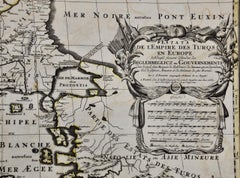 Southern & Eastern Europe: A Large 17th C. Hand-colored Map by Sanson & Jaillot