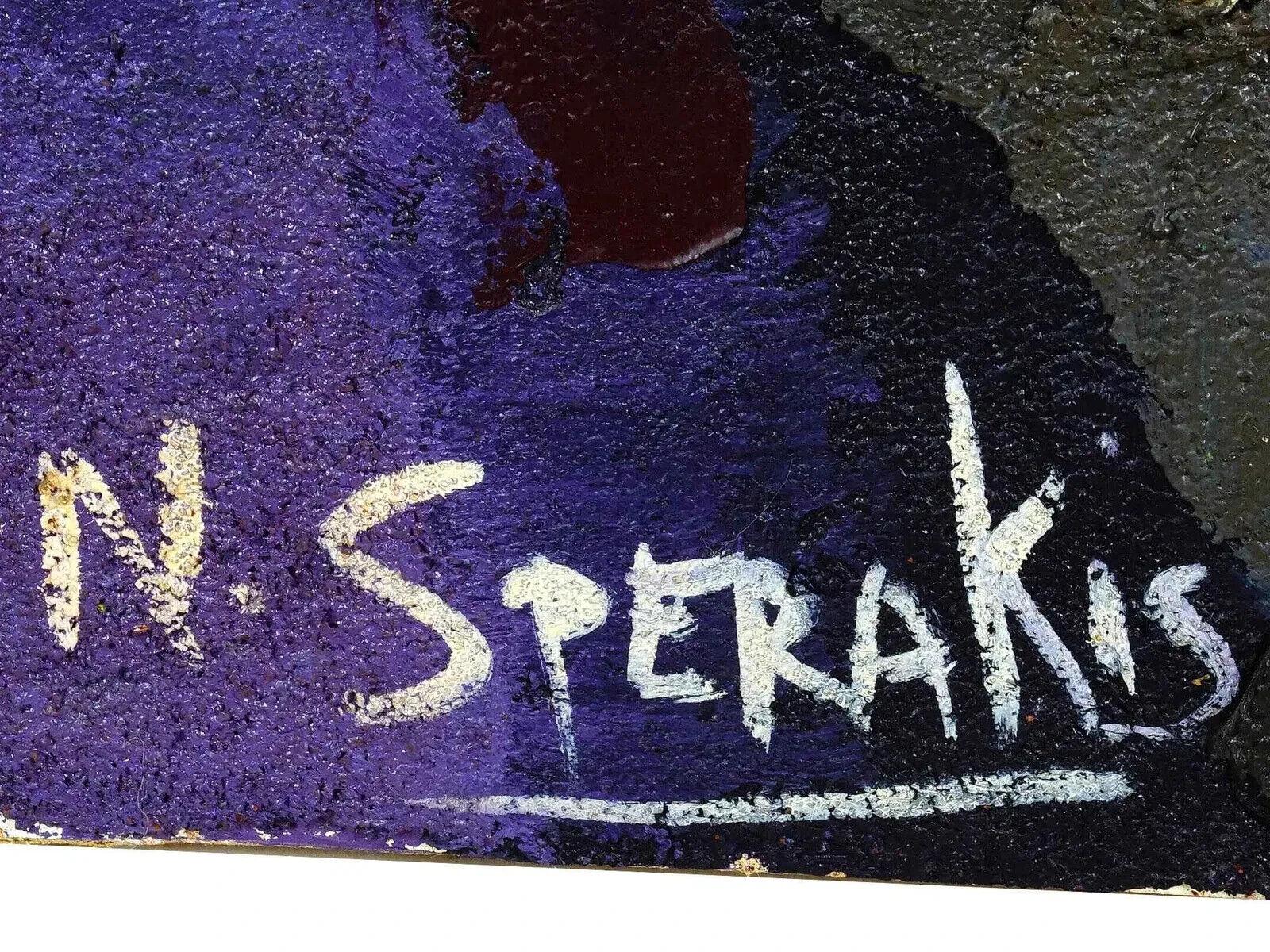 Nicholas SPERAKIS Peinture américaine en techniques mixtes Bon état - En vente à Long Island City, NY