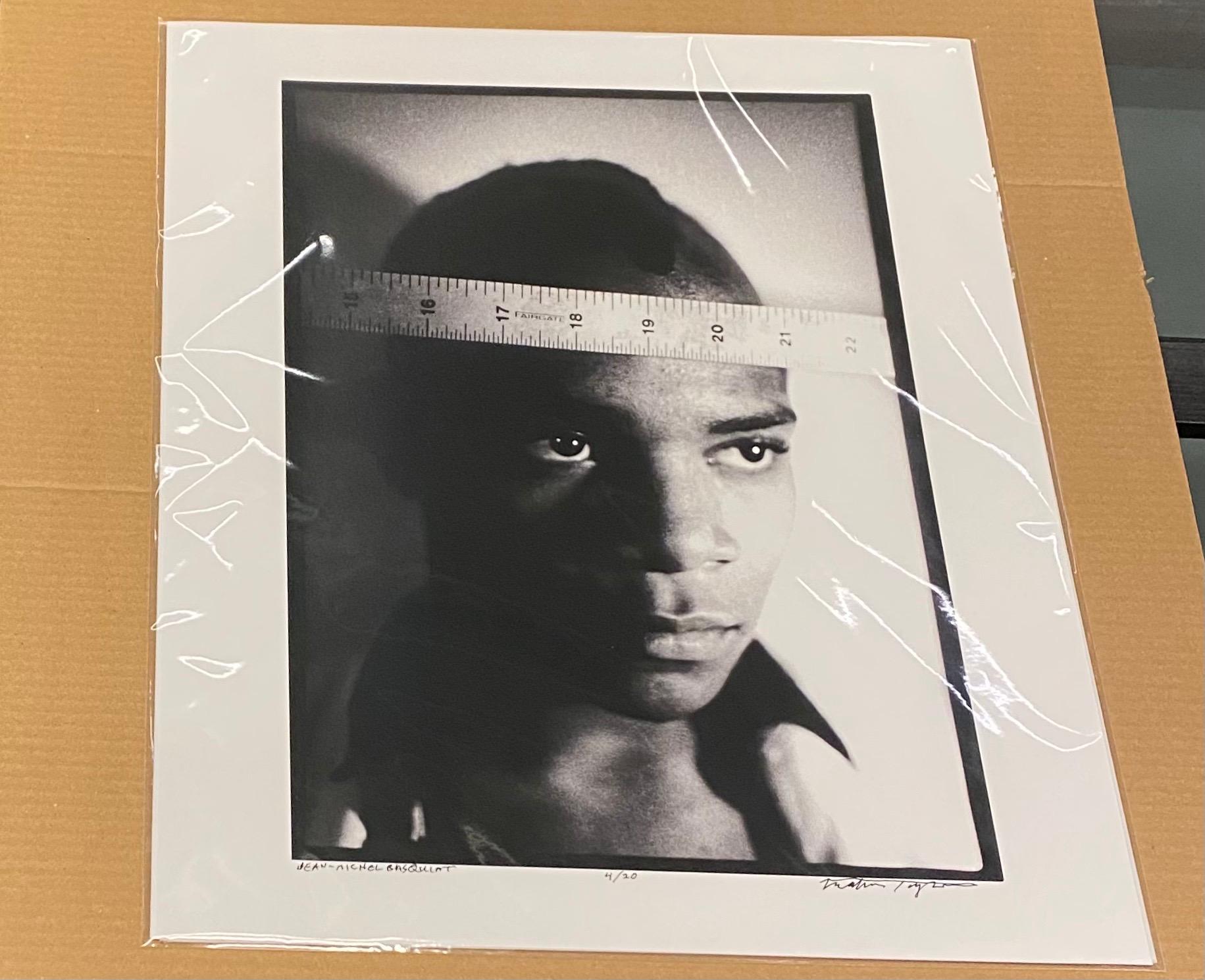 Basquiat 1979 photograph (Nick Taylor Jean-Michel Basquiat Gray) - Photograph by Nicholas Taylor