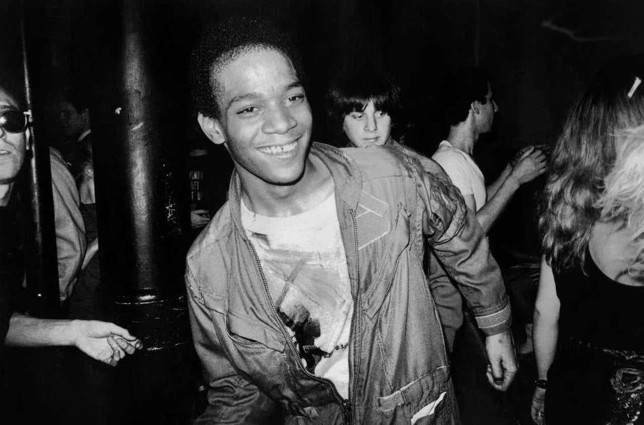 BASQUIAT Dancing at The Mudd Club, 1979 (Basquiat Mudd Club Boom for Real) - Pop Art Photograph par Nicholas Taylor