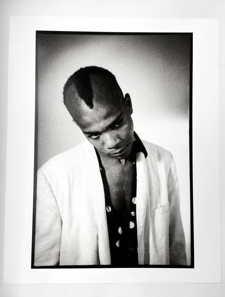 BASQUIAT photograph New York 1979 (Basquiat portrait) - Photograph by Nicholas Taylor