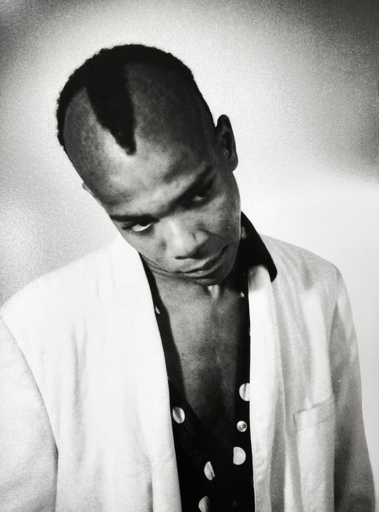 BASQUIAT photograph New York 1979 (Basquiat portrait) - Pop Art Photograph by Nicholas Taylor