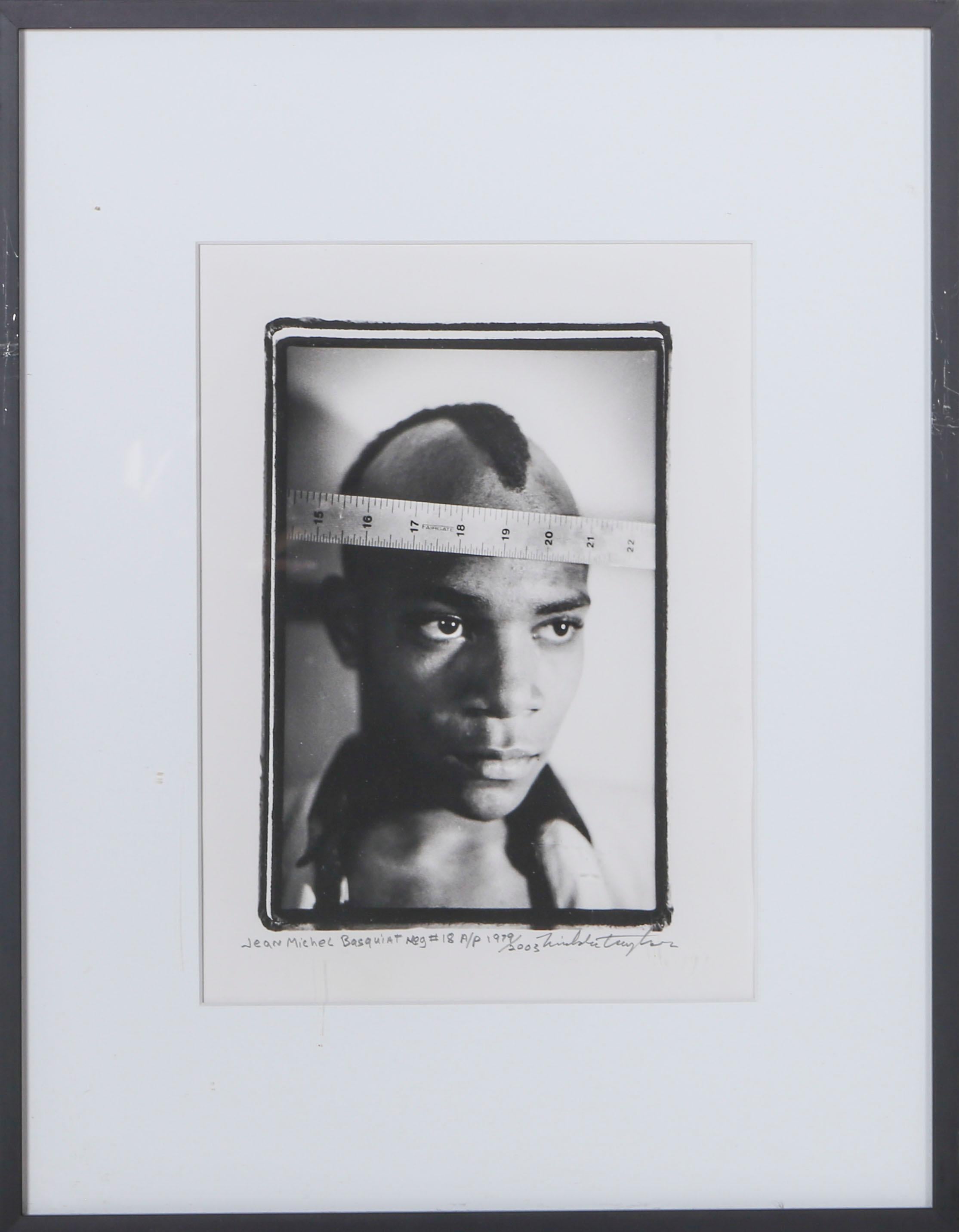 Nicholas Taylor Black and White Photograph - Jean-Michel Basquiat Neg #18 - These Eyes