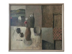 Abstract still life, St Ives oil painting by Nicholas Turner