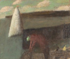 Fishermen, Sail and Creel Gemälde von Nicholas Turner, 2020-23