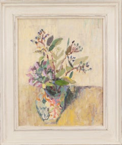Spanish Vase and Flowers, still life oil painting