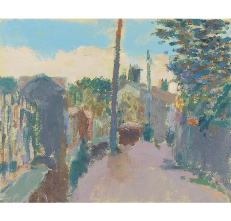 Street in Laugharne, South Wales Painting by Nicholas Turner, 2022
