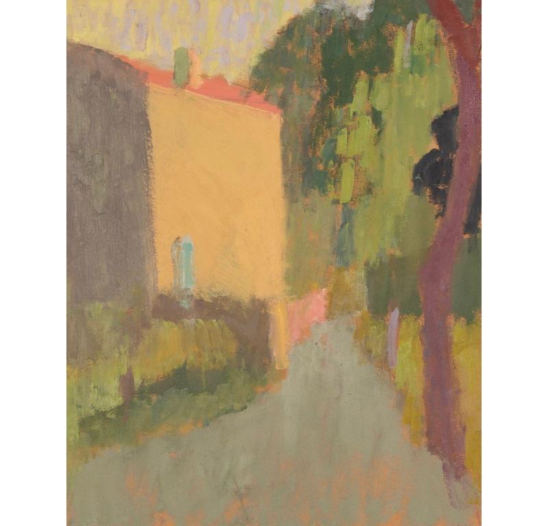 The Forge House Painting by Nicholas Turner B. 1972, 2023

Additional information:
Medium: Oil on panel
Dimensions: 25.4 x 20.3 cm
10 x 8 in
Signed, dated and titled on the reverse.

Nicholas Turner is a painter of quiet compositions that are