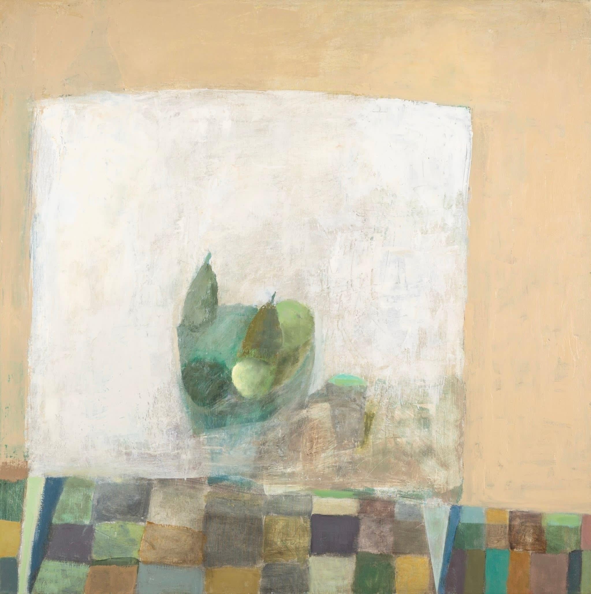 Whole Table, Oil on Canvas Painting by Nicholas Turner B. 1972, 2022/2023

Additional information:
Medium: Oil on canvas
Dimensions: 80 x 80 cm
31 1/2 x 31 1/2 in
Signed; titled and dated verso

Nicholas Turner is a painter of quiet compositions