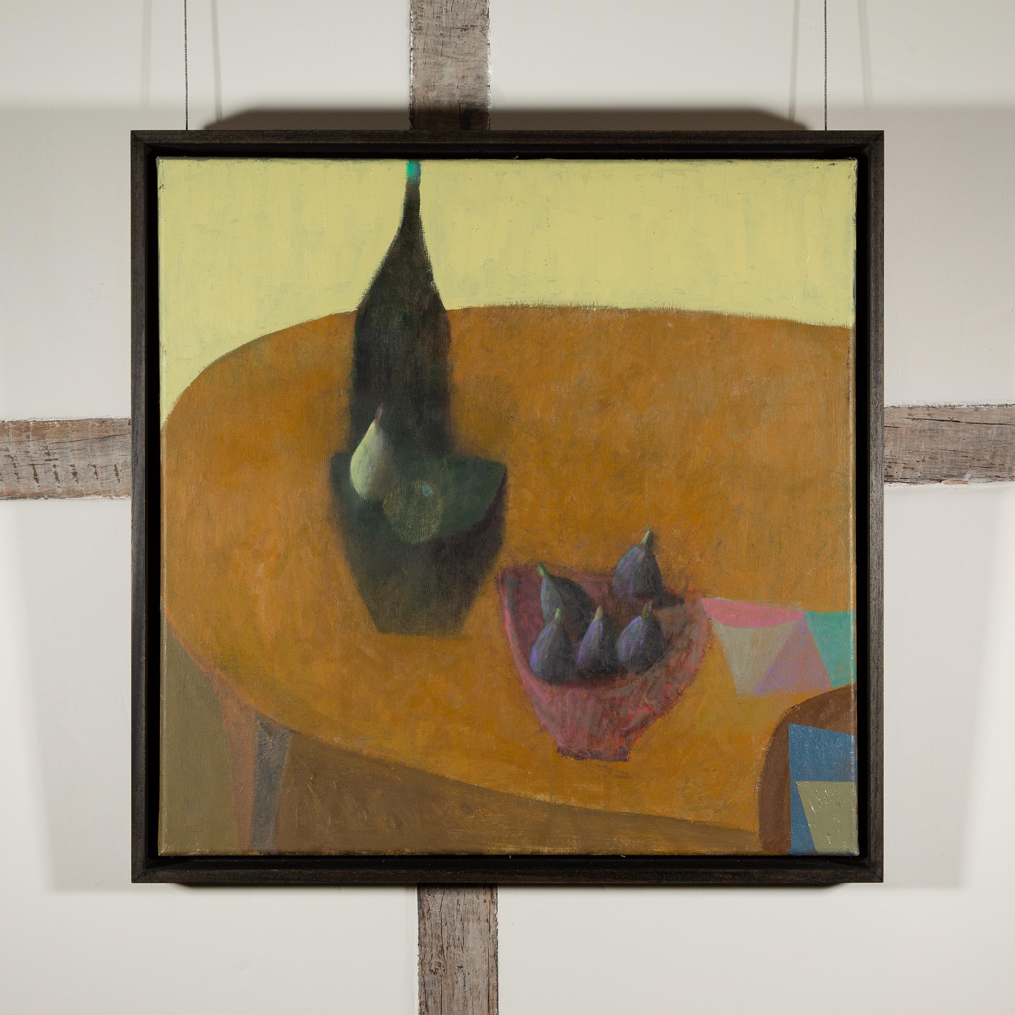 Nicholas Turner b. 1972
Yellow Table with Figs, 2018-2023
oil on canvas
61 x 61 cm
24 x 24 in
signed, dated and titled verso

Born in London, Turner spent many years in Bristol before moving to Monmouthshire, Wales. After his Foundation at UWE