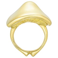 Nicholas Varney 18 Karat Yellow Gold Mushroom Ring