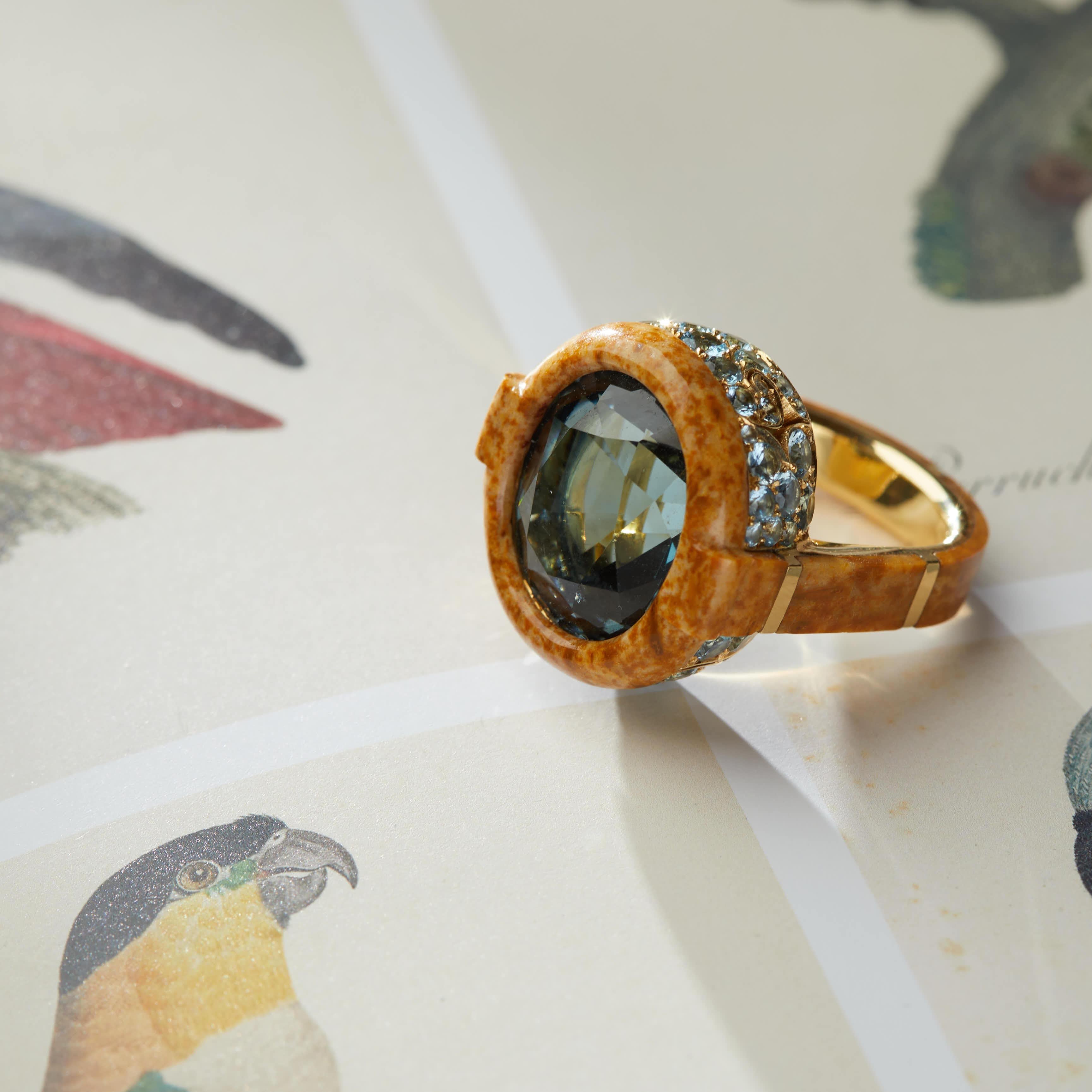 Nicholas Varney Blauer Turmalin-Gion-Ring 1