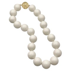 Nicholas Varney Cocholong 18k Yellow Gold Bead Necklace