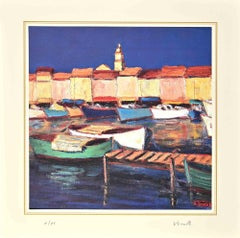 The Picturesque Harbor - Lithograph attr. to Nicholas Verrall-Late 20th Century