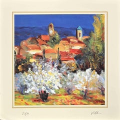 The Village - Lithograph attr. to Nicholas Verrall-Late 20th Century