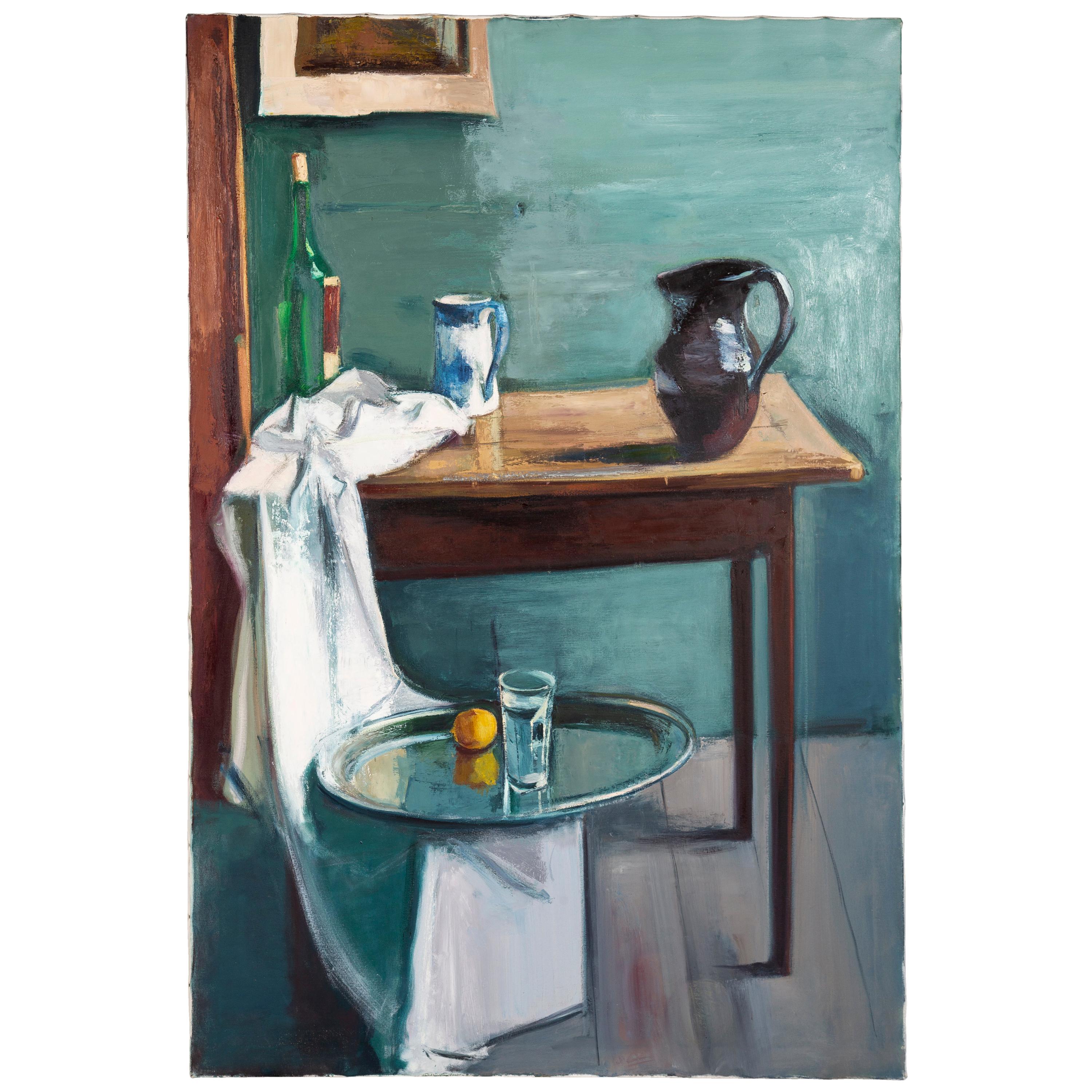 Nicholas Volley, 'Still Life with Jug and Pewter Tray' For Sale