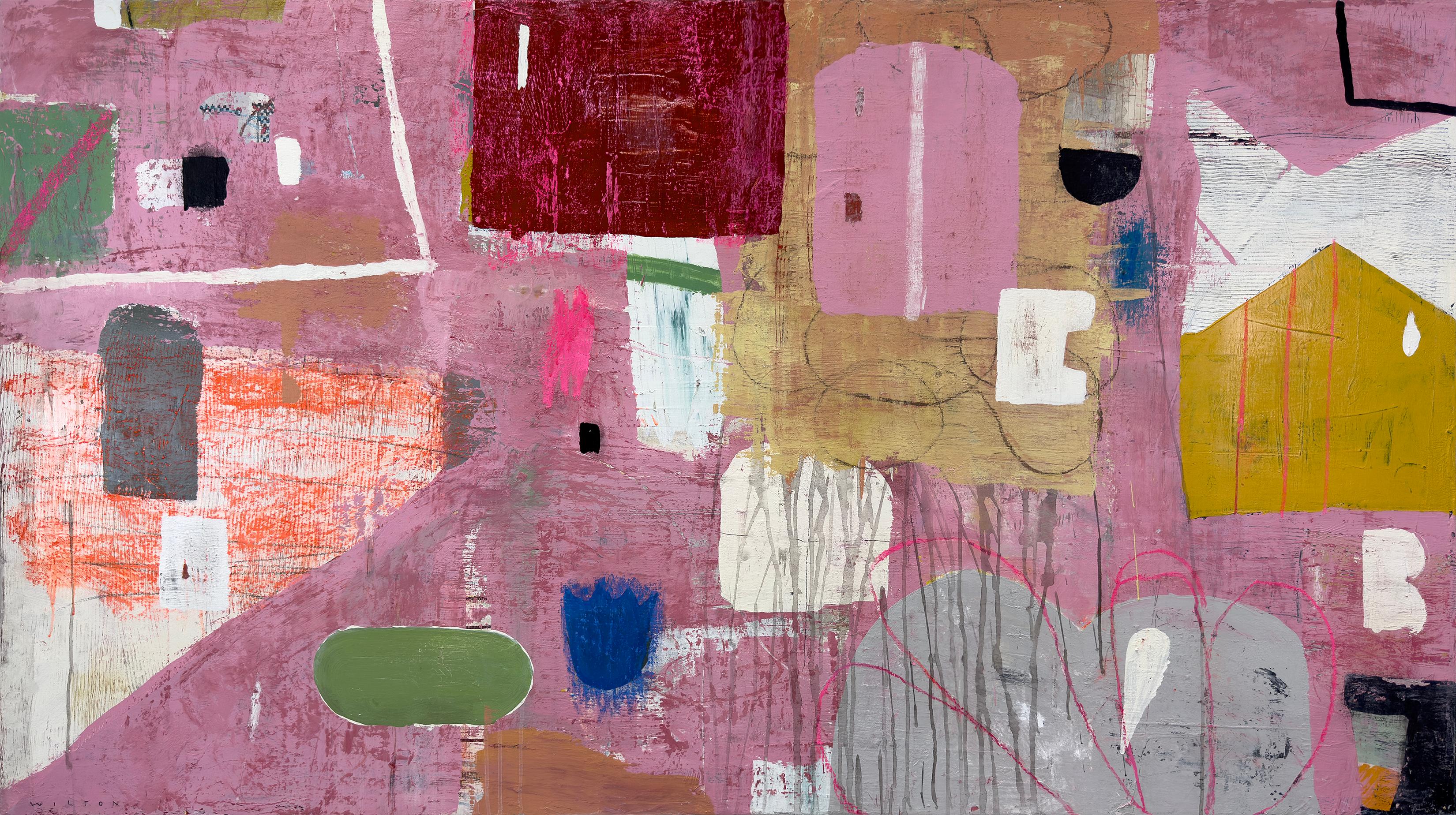 Abstract Painting di Nicholas Wilton - Bubble Gum Townes