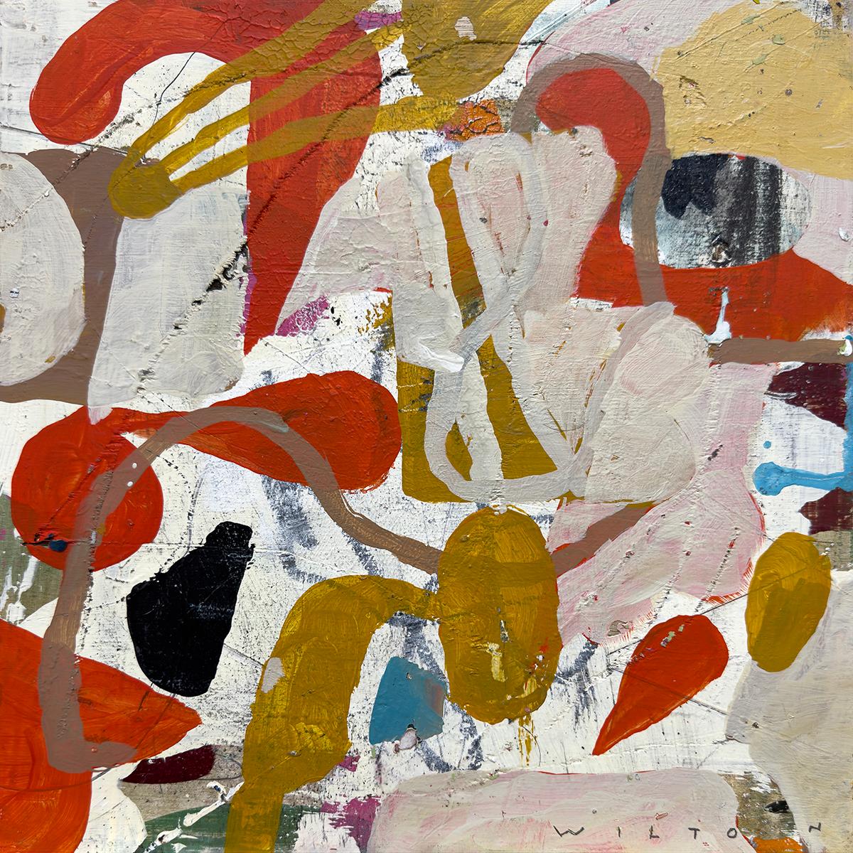 Nicholas Wilton Abstract Painting - Persimmon Tart