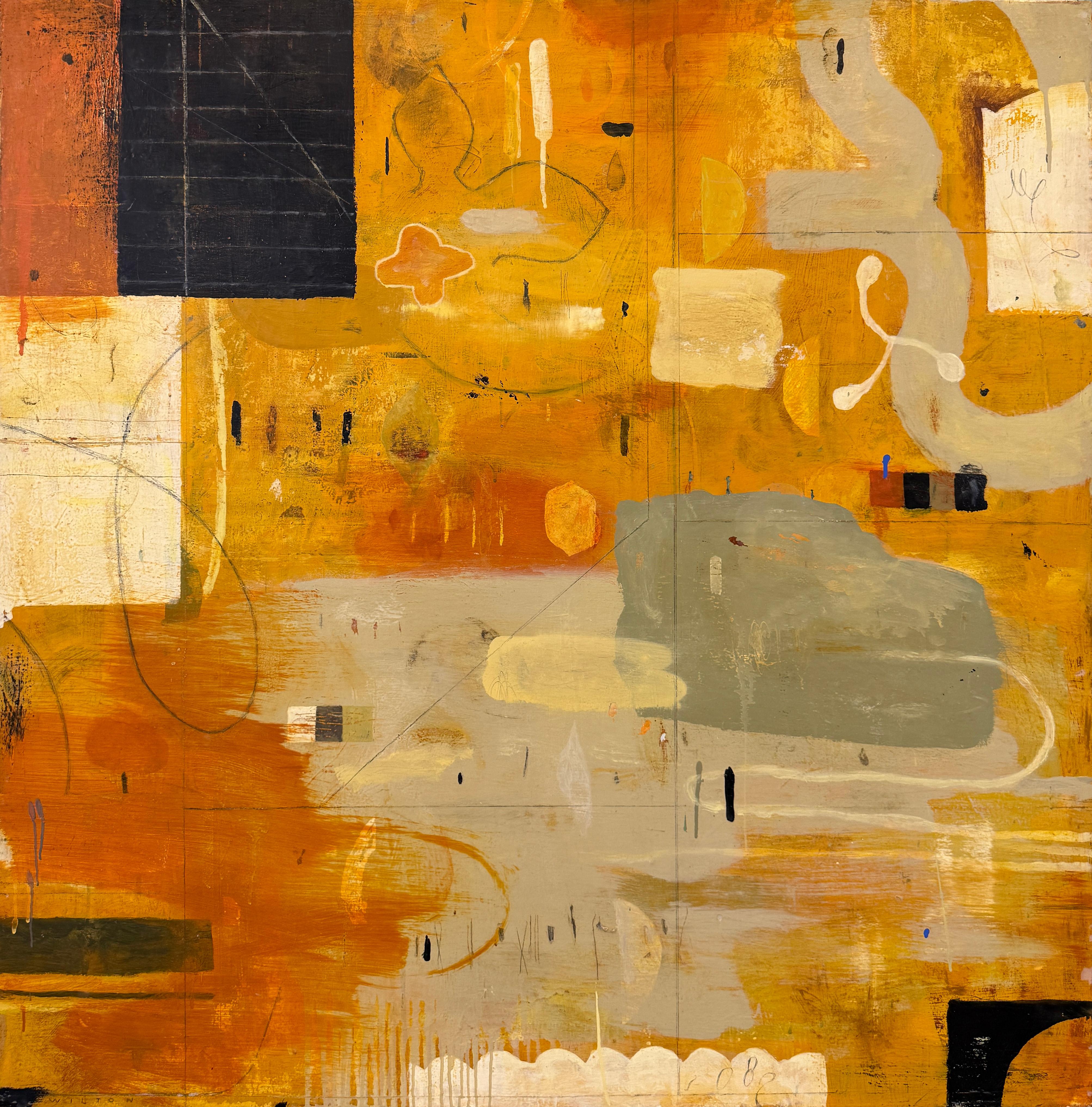 Abstract Painting di Nicholas Wilton - Profeta