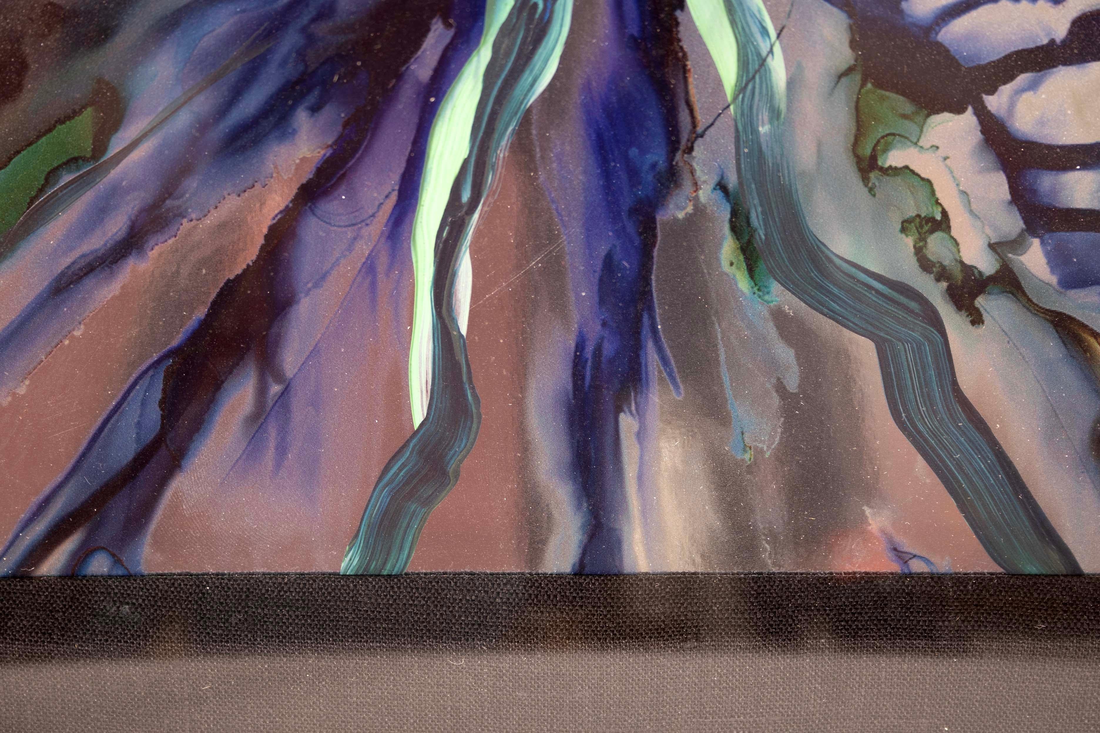 20th Century Nicholas Yust Marble Synergy Contemporary Abstract Signed Painting on Paper