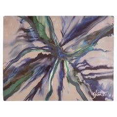 Nicholas Yust Marble Synergy Contemporary Abstract Signed Painting on Paper