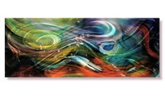 Nicholas Yust Abstract Modern Industrial Painted Metal Wall Decor Sculpture