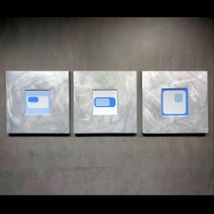 Nicholas Yust, Fine Metal Wall Art, Rare Original One of a Kind Triptych