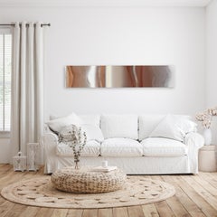 Brindisi allo champagne  1 - Opera d'arte astratta verticale