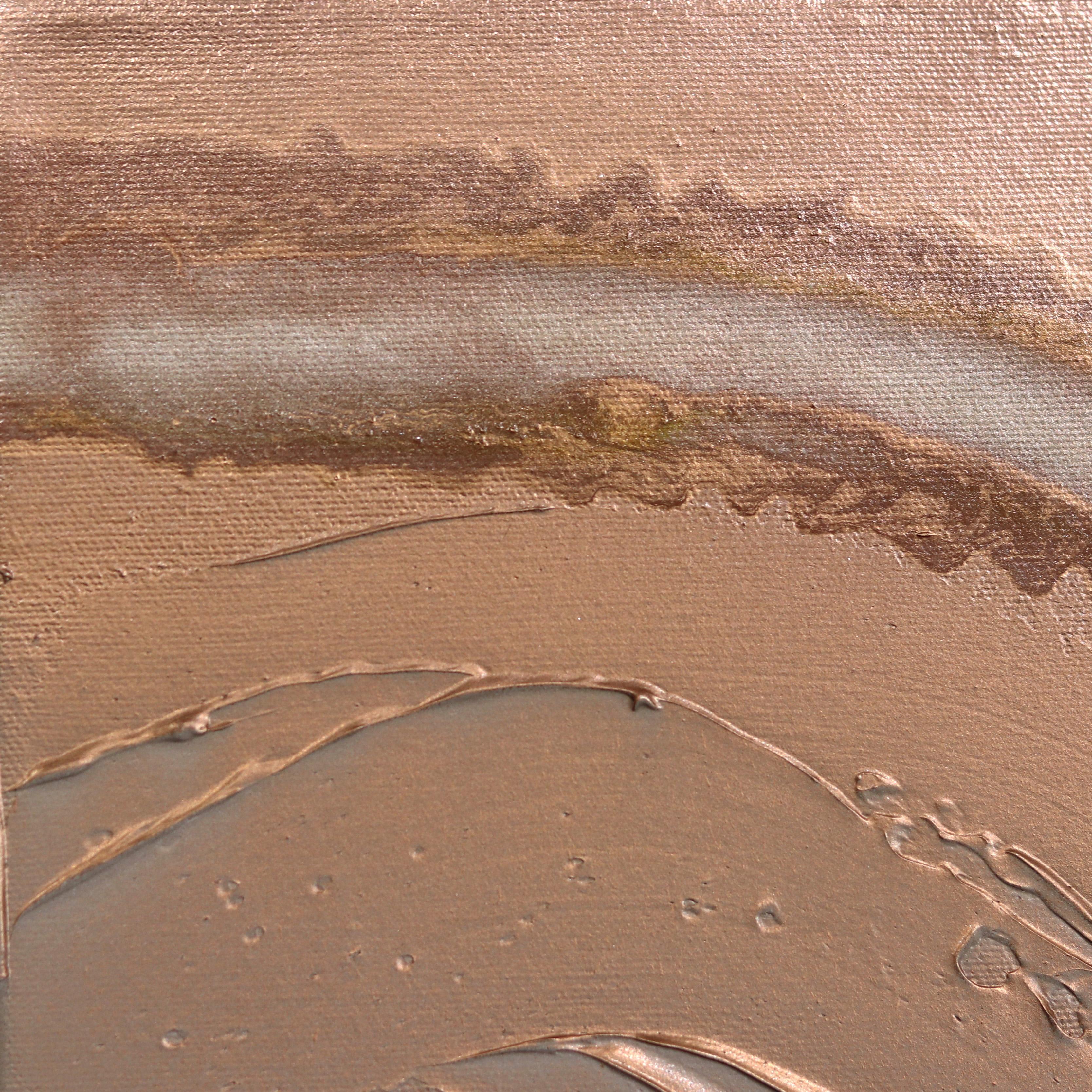 Brindisi allo champagne  2 - Opera d'arte astratta verticale - Painting Contemporaneo di Nichole McDaniel