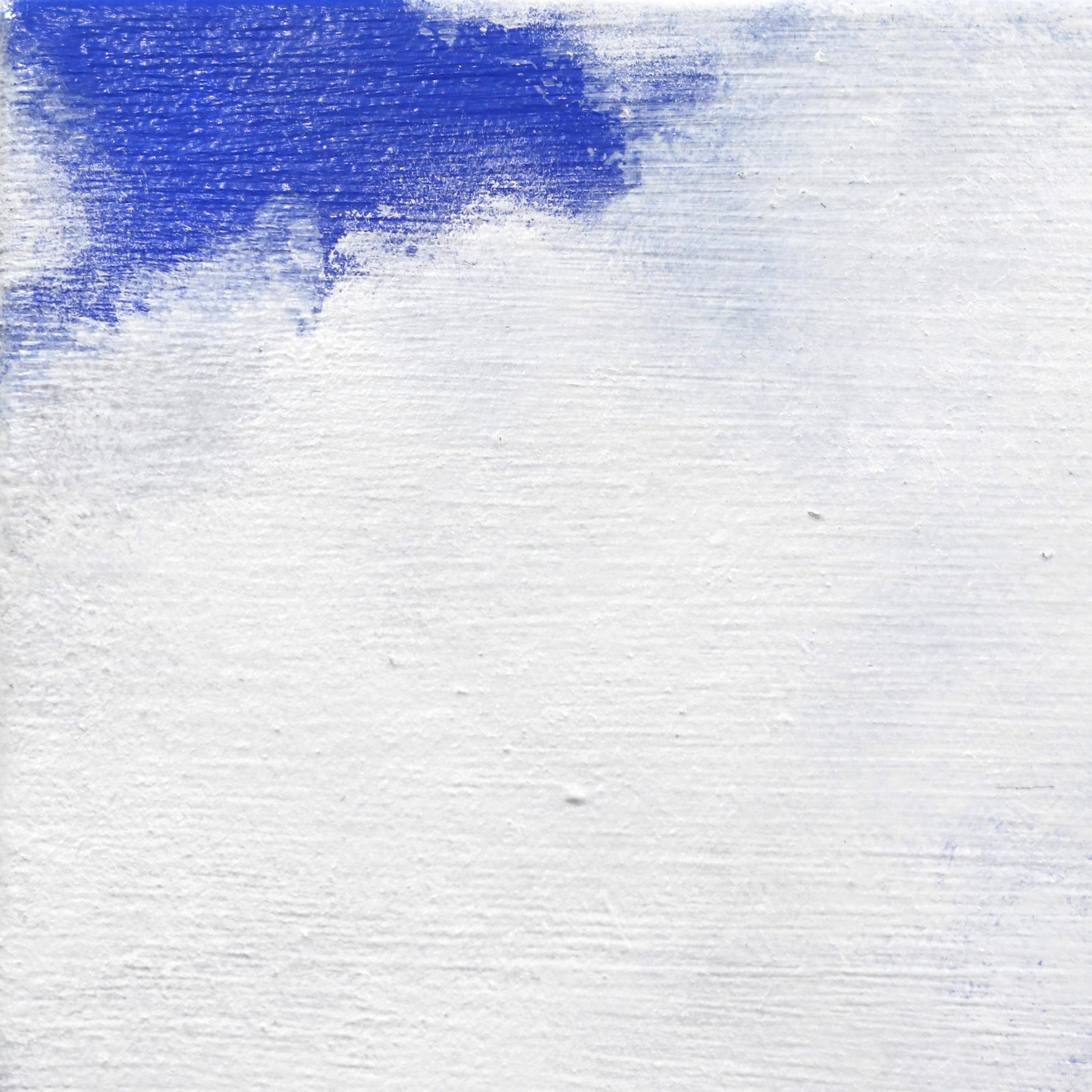 Inspired Vision 1 - Pittura geometrica astratta blu e gialla su tela - Painting Contemporaneo di Nichole McDaniel
